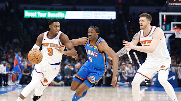Jalen Williams, RJ Barrett, New York Knicks